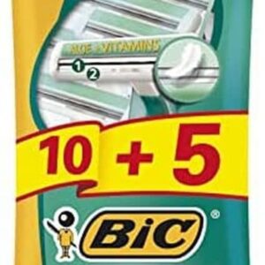 Bic Men’s Comfort 2 Razor, 1 Pack of 10 + 5