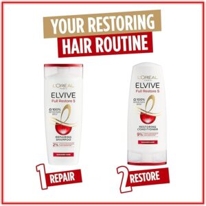 Elvive Haircare L'Oreal Full Restore 5 Shampoo, 400 ml, Pack of 6
