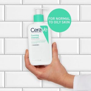 CeraVe Foaming Cleanser for Normal to Oily Skin 473ml with Niacinamide and 3 Essential Ceramides