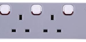 PRO ELEC PELB1761 3 Gang Extension Lead Individually Switched, 90 cm