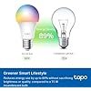 Tapo E27 MATTER Smart Bulb, Energy Monitoring, Advanced Music Sync 1055 lm, 8.6W Smart Light Bulb, Dimmable,