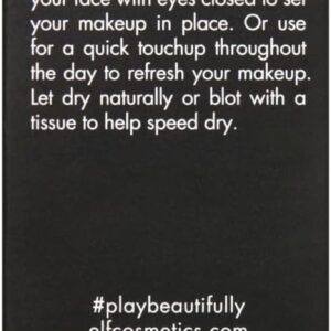 e.l.f. Makeup Mist & Set, Setting Spray, Long Lasting Wear, Soothing & Hydrating Ingredients, Small, 2.02 Oz