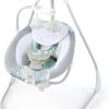 Ingenuity SimpleComfort Lightweight Compact 6-Speed Multi-Direction Baby Swing, Vibrations & Nature Sounds, 0-9 Months 6-20 lbs (Everston)