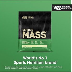 Optimum Nutrition Serious Mass Protein Powder with Creatine, Glutamine,
