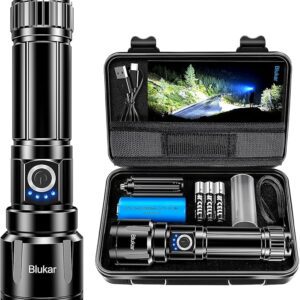 Blukar LED Torch, 20000 Lumens Super Bright Torches Led