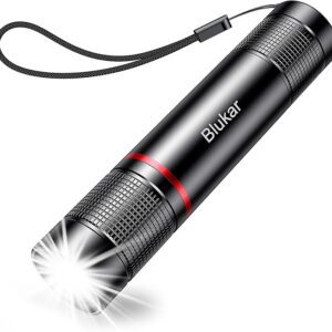 Blukar LED Torch Rechargeable, 2000L Super Bright Adjustable Focus Flashlight, 4 Lighting Modes