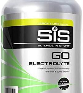 Science In Sport GO Electrolyte Powder Energy Drinks, High Carbohydrates and Sodium, Lemon and Lime Flavour, 32 Servings Per 1.6kg