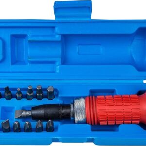 Blue Spot Tools 12064 Impact Driver in Case, Red, Set of 13 Piece